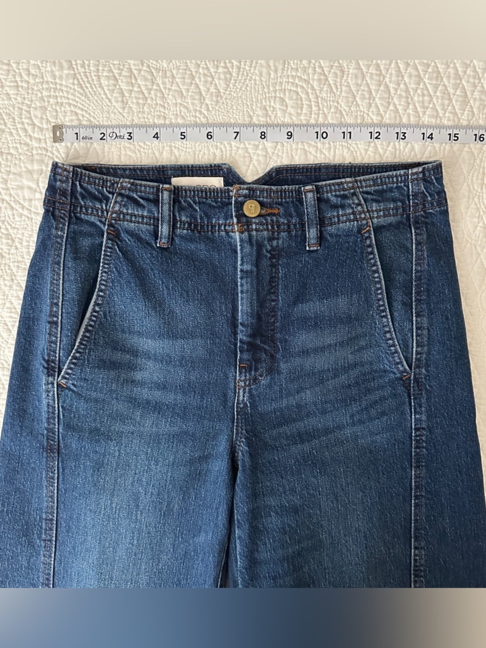 Pilcro Anthropologie The Lex High-Rise Relaxed Tapered Jeans Size 26 - Picture 6 of 15